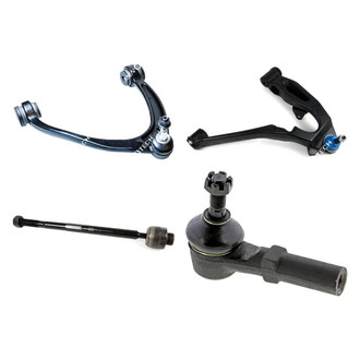 Mevotech® - Original Grade™ Front Passenger Side Lower and Upper Control Arm with Ball Joint and Tie Rod End Kit