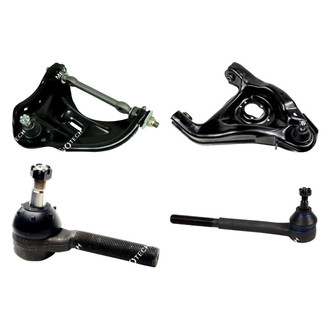 Mevotech® - Original Grade™ Front Passenger Side Lower and Upper Control Arm with Ball Joint and Tie Rod End Kit
