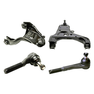 Mevotech® - Original Grade™ Front Passenger Side Lower and Upper Control Arm with Ball Joint and Tie Rod End Kit