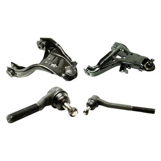 Mevotech® - Original Grade™ Front Passenger Side Lower and Upper Control Arm with Ball Joint and Tie Rod End Kit