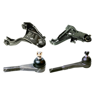 Mevotech® - Original Grade™ Front Passenger Side Lower and Upper Control Arm with Ball Joint and Tie Rod End Kit