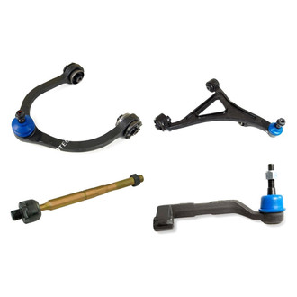 Mevotech® - Original Grade™ Front Passenger Side Lower and Upper Control Arm with Ball Joint and Tie Rod End Kit