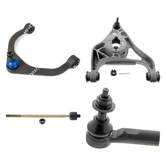 Mevotech® - Original Grade™ Front Passenger Side Lower and Upper Control Arm with Ball Joint and Tie Rod End Kit