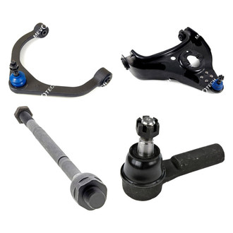 Mevotech® - Original Grade™ Front Passenger Side Lower and Upper Control Arm with Ball Joint and Tie Rod End Kit