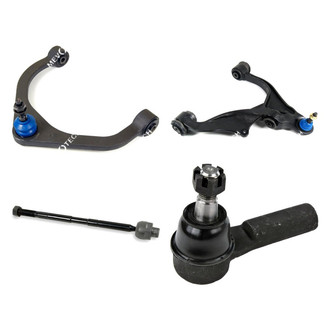 Mevotech® - Original Grade™ Front Passenger Side Lower and Upper Control Arm with Ball Joint and Tie Rod End Kit