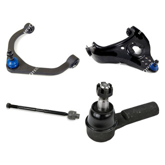 Mevotech® - Original Grade™ Front Passenger Side Lower and Upper Control Arm with Ball Joint and Tie Rod End Kit