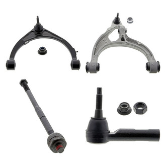Mevotech® - Original Grade™ Front Passenger Side Lower and Upper Control Arm with Ball Joint and Tie Rod End Kit