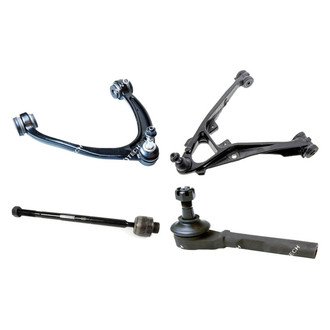 Mevotech® - Original Grade™ Front Passenger Side Lower and Upper Control Arm with Ball Joint and Tie Rod End Kit