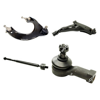 Mevotech® - Original Grade™ Front Passenger Side Lower and Upper Control Arm with Ball Joint and Tie Rod End Kit