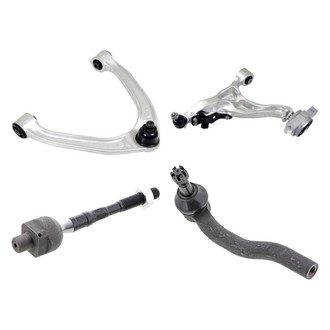 Mevotech® - Original Grade™ Front Passenger Side Lower and Upper Control Arm with Ball Joint and Tie Rod End Kit