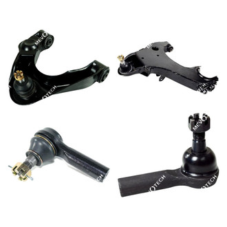 Mevotech® - Original Grade™ Front Passenger Side Lower and Upper Control Arm with Ball Joint and Tie Rod End Kit