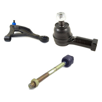 Mevotech® - Supreme™ Front Passenger Side Lower Control Arm with Ball Joint and Tie Rod End Kit