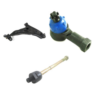 Mevotech® - Supreme™ Front Passenger Side Lower Control Arm with Ball Joint and Tie Rod End Kit