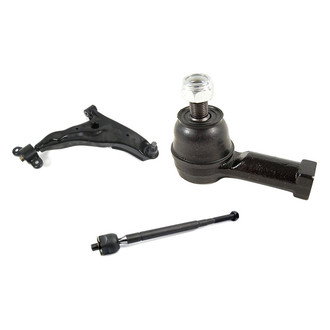 Mevotech® - Supreme™ Front Passenger Side Lower Control Arm with Ball Joint and Tie Rod End Kit