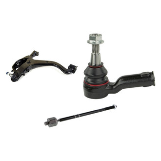 Mevotech® - Supreme™ Front Passenger Side Lower Control Arm with Ball Joint and Tie Rod End Kit