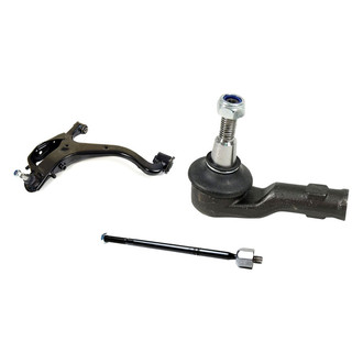 Mevotech® - Supreme™ Front Passenger Side Lower Control Arm with Ball Joint and Tie Rod End Kit