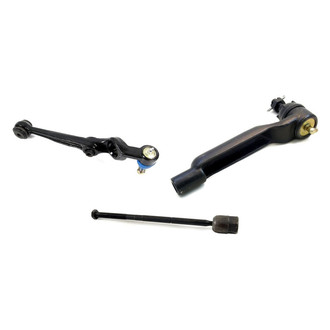 Mevotech® - Supreme™ Front Passenger Side Lower Control Arm with Ball Joint and Tie Rod End Kit