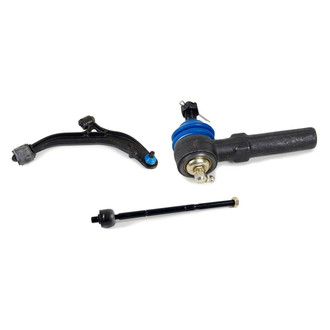 Mevotech® - Supreme™ Front Passenger Side Lower Control Arm with Ball Joint and Tie Rod End Kit