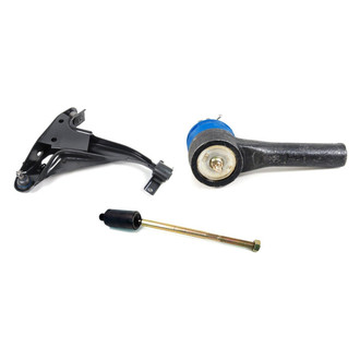 Mevotech® - Supreme™ Front Passenger Side Lower Control Arm with Ball Joint and Tie Rod End Kit