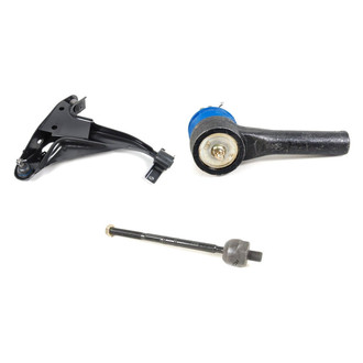 Mevotech® - Supreme™ Front Passenger Side Lower Control Arm with Ball Joint and Tie Rod End Kit