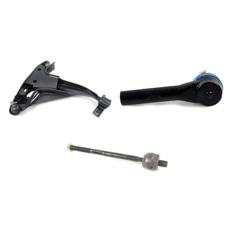 Mevotech® - Supreme™ Front Passenger Side Lower Control Arm with Ball Joint and Tie Rod End Kit
