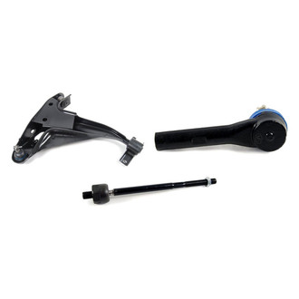 Mevotech® - Supreme™ Front Passenger Side Lower Control Arm with Ball Joint and Tie Rod End Kit