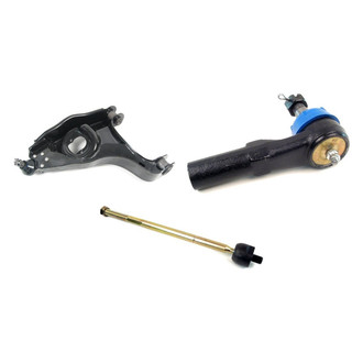 Mevotech® - Supreme™ Front Passenger Side Lower Control Arm with Ball Joint and Tie Rod End Kit