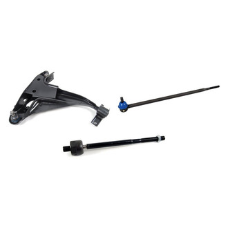 Mevotech® - Supreme™ Front Passenger Side Lower Control Arm with Ball Joint and Tie Rod End Kit