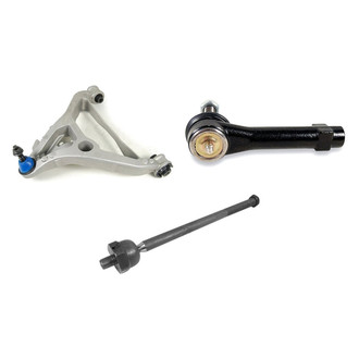 Mevotech® - Supreme™ Front Passenger Side Lower Control Arm with Ball Joint and Tie Rod End Kit