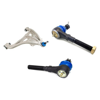 Mevotech® - Supreme™ Front Passenger Side Lower Control Arm with Ball Joint and Tie Rod End Kit
