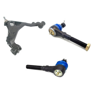 Mevotech® - Supreme™ Front Passenger Side Lower Control Arm with Ball Joint and Tie Rod End Kit