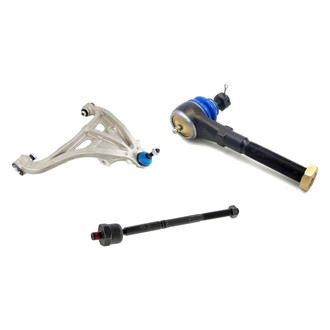 Mevotech® - Supreme™ Front Passenger Side Lower Control Arm with Ball Joint and Tie Rod End Kit