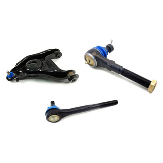 Mevotech® - Supreme™ Front Passenger Side Lower Control Arm with Ball Joint and Tie Rod End Kit