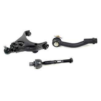 Mevotech® - Supreme™ Front Passenger Side Lower Control Arm with Ball Joint and Tie Rod End Kit
