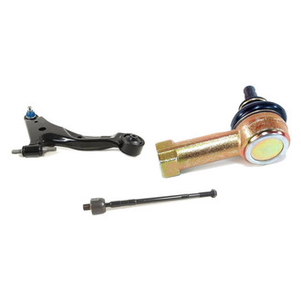 Mevotech® - Supreme™ Front Passenger Side Lower Control Arm with Ball Joint and Tie Rod End Kit