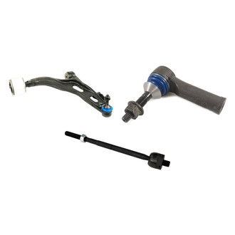 Mevotech® - Supreme™ Front Passenger Side Lower Control Arm with Ball Joint and Tie Rod End Kit