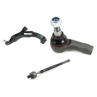 Mevotech® - Supreme™ Front Passenger Side Lower Control Arm with Ball Joint and Tie Rod End Kit