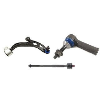 Mevotech® - Supreme™ Front Passenger Side Lower Control Arm with Ball Joint and Tie Rod End Kit
