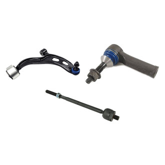 Mevotech® - Supreme™ Front Passenger Side Lower Control Arm with Ball Joint and Tie Rod End Kit
