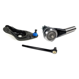 Mevotech® - Supreme™ Front Passenger Side Lower Control Arm with Ball Joint and Tie Rod End Kit