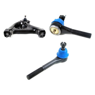 Mevotech® - Supreme™ Front Passenger Side Lower Control Arm with Ball Joint and Tie Rod End Kit