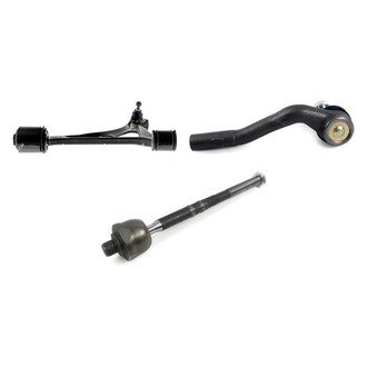 Mevotech® - Supreme™ Front Passenger Side Lower Control Arm with Ball Joint and Tie Rod End Kit