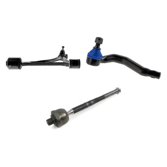 Mevotech® - Supreme™ Front Passenger Side Lower Control Arm with Ball Joint and Tie Rod End Kit