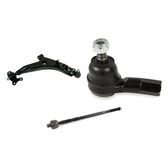 Mevotech® - Supreme™ Front Passenger Side Lower Control Arm with Ball Joint and Tie Rod End Kit