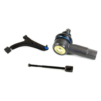Mevotech® - Supreme™ Front Passenger Side Lower Control Arm with Ball Joint and Tie Rod End Kit