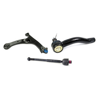 Mevotech® - Supreme™ Front Passenger Side Lower Control Arm with Ball Joint and Tie Rod End Kit