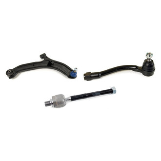 Mevotech® - Supreme™ Front Passenger Side Lower Control Arm with Ball Joint and Tie Rod End Kit