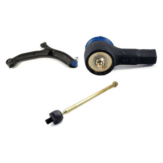 Mevotech® - Supreme™ Front Passenger Side Lower Control Arm with Ball Joint and Tie Rod End Kit