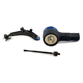 Mevotech® - Supreme™ Front Passenger Side Lower Control Arm with Ball Joint and Tie Rod End Kit
