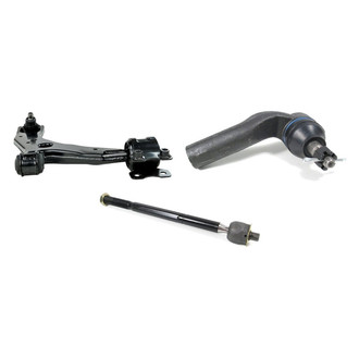 Mevotech® - Supreme™ Front Passenger Side Lower Control Arm with Ball Joint and Tie Rod End Kit